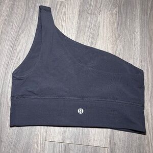 lululemon asymmetrical align bra black